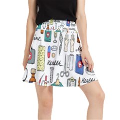 Medical Biology Detail Medicine Psychedelic Science Abstract Abstraction Chemistry Genetics Art Patt Waistband Skirt