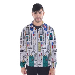 Medical Biology Detail Medicine Psychedelic Science Abstract Abstraction Chemistry Genetics Art Patt Men s Windbreaker