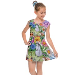 Secret Garden  Kids  Cap Sleeve Dress by PollyParadiseBoutique7