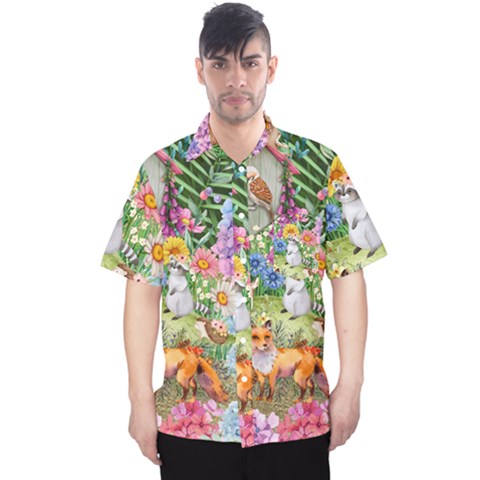 Secret Garden  Men s Hawaii Shirt by PollyParadiseBoutique7