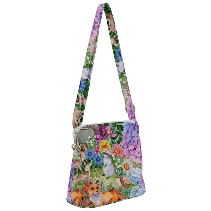 Secret Garden  Zipper Messenger Bag