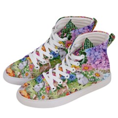 Secret Garden  Men s Hi-top Skate Sneakers by PollyParadiseBoutique7