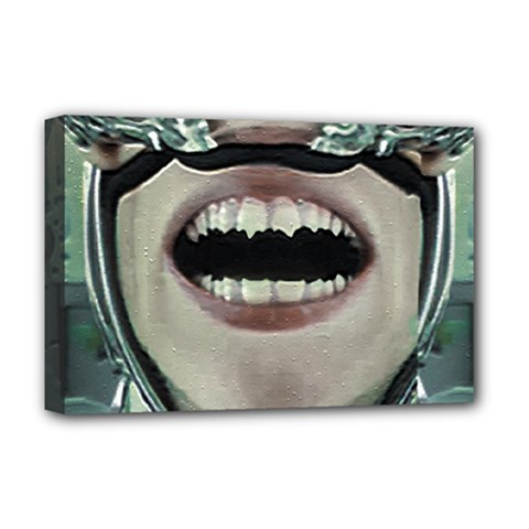 Cyborg At Surgery Deluxe Canvas 18  X 12  (stretched) by dflcprintsclothing