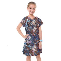 Brown Leaves Kids  Drop Waist Dress by DinkovaArt