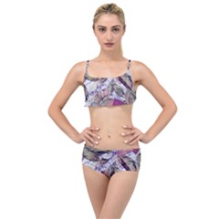 Leaves  Layered Top Bikini Set by DinkovaArt