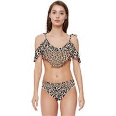 Wild Thing Ruffle Edge Tie Up Bikini Set	