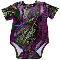 Leaves 21 Baby Short Sleeve Bodysuit by DinkovaArt