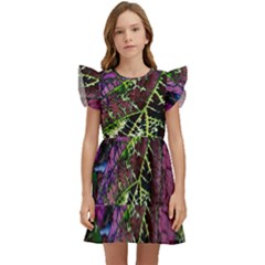 Leaves 21 Kids  Winged Sleeve Dress by DinkovaArt