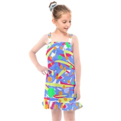 Abstact Pattern T- Shirt Abstact Pattern T- Shirt Kids  Overall Dress by maxcute