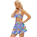 Abstact Pattern T- Shirt Abstact Pattern T- Shirt Vintage Style Bikini Top and Skirt Set  View2