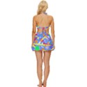 Abstact Pattern T- Shirt Abstact Pattern T- Shirt Vintage Style Bikini Top and Skirt Set  View4