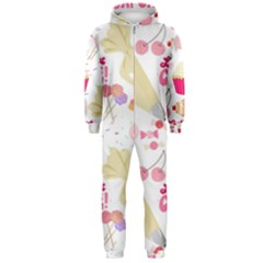 Desserts Pastries Baking Wallpaper Hooded Jumpsuit (men) by Ravend