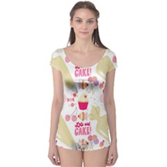 Desserts Pastries Baking Wallpaper Boyleg Leotard  by Ravend