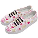 Desserts Pastries Baking Wallpaper Women s Classic Low Top Sneakers View2