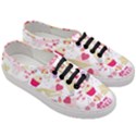 Desserts Pastries Baking Wallpaper Women s Classic Low Top Sneakers View3