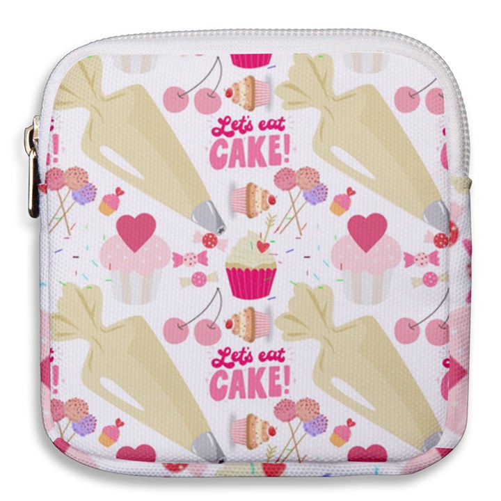 Desserts Pastries Baking Wallpaper Mini Square Pouch