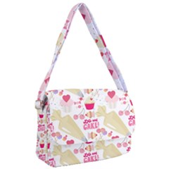 Desserts Pastries Baking Wallpaper Courier Bag by Ravend