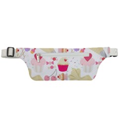 Desserts Pastries Baking Wallpaper Active Waist Bag by Ravend