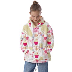 Desserts Pastries Baking Wallpaper Kids  Oversized Hoodie by Ravend