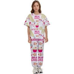 Desserts Pastries Baking Wallpaper Kids  Tee And Pants Sports Set