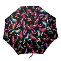 Heels Shoes Pattern Feminine Art Folding Umbrellas by Ravend