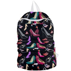 Heels Shoes Pattern Feminine Art Foldable Lightweight Backpack by Ravend