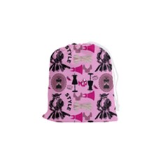 Fashion Girl Newyork Bts Nft Drawstring Pouch (small) by Ravend