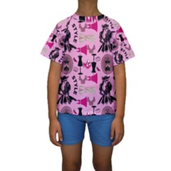 Fashion Girl Newyork Bts Nft Kids  Short Sleeve Swimwear by Ravend