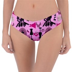 Fashion Girl Newyork Bts Nft Reversible Classic Bikini Bottoms by Ravend