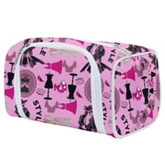 Fashion Girl Newyork Bts Nft Toiletries Pouch by Ravend