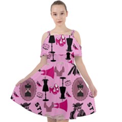 Fashion Girl Newyork Bts Nft Cut Out Shoulders Chiffon Dress by Ravend