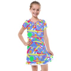 Abstact Pattern T- Shirt Abstact Pattern T- Shirt Kids  Cross Web Dress by maxcute