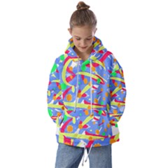 Abstact Pattern T- Shirt Abstact Pattern T- Shirt Kids  Oversized Hoodie by maxcute