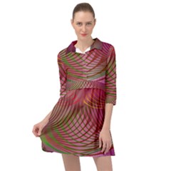 Illustration Pattern Abstract Colorful Shapes Mini Skater Shirt Dress by Ravend