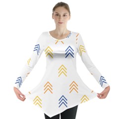 Abstract Arrow Pastel Pattern T- Shirt Abstract Arrow Pastel Pattern T- Shirt Long Sleeve Tunic  by maxcute