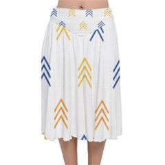 Abstract Arrow Pastel Pattern T- Shirt Abstract Arrow Pastel Pattern T- Shirt Velvet Flared Midi Skirt by maxcute