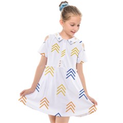 Abstract Arrow Pastel Pattern T- Shirt Abstract Arrow Pastel Pattern T- Shirt Kids  Short Sleeve Shirt Dress