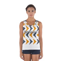 Abstract Arrow Pattern T- Shirt Abstract Arrow Pattern T- Shirt Sport Tank Top 