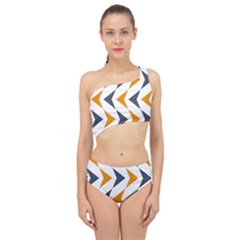 Abstract Arrow Pattern T- Shirt Abstract Arrow Pattern T- Shirt Spliced Up Two Piece Swimsuit by maxcute