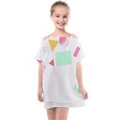 Abstract Art Design T- Shirt Abstract Illustration T- Shirt Kids  One Piece Chiffon Dress by maxcute