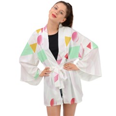 Abstract Art Design T- Shirt Abstract Illustration T- Shirt Long Sleeve Kimono