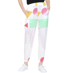 Abstract Art Design T- Shirt Abstract Illustration T- Shirt Tapered Pants by maxcute