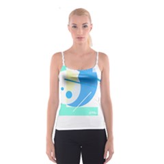 Abstract Art Design T- Shirt Abstract-1 T- Shirt Spaghetti Strap Top by maxcute