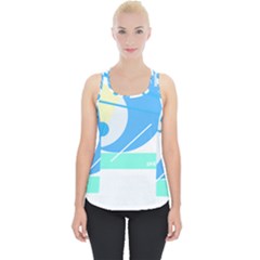 Abstract Art Design T- Shirt Abstract-1 T- Shirt Piece Up Tank Top