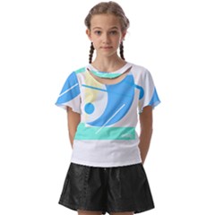 Abstract Art Design T- Shirt Abstract-1 T- Shirt Kids  Front Cut Tee by maxcute