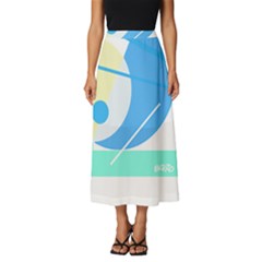 Abstract Art Design T- Shirt Abstract-1 T- Shirt Classic Midi Chiffon Skirt