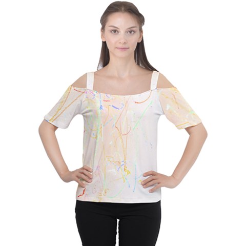 Abstract Art Design T- Shirt Abstract-1 T- Shirt Cutout Shoulder Tee by maxcute