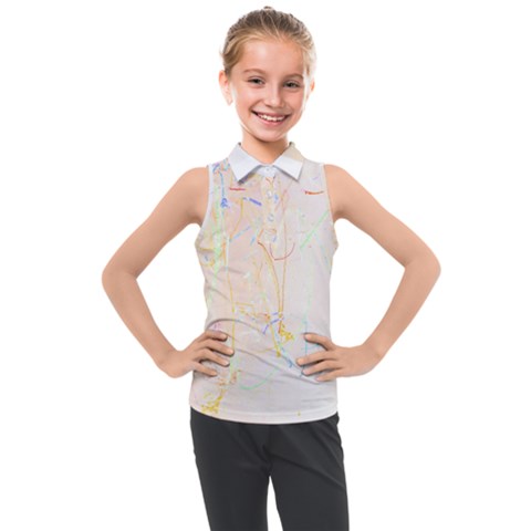 Abstract Art Design T- Shirt Abstract-1 T- Shirt Kids  Sleeveless Polo Tee by maxcute