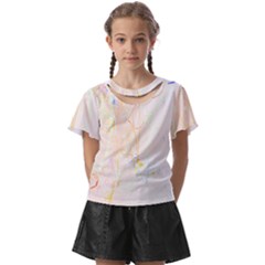 Abstract Art Design T- Shirt Abstract-1 T- Shirt Kids  Front Cut Tee