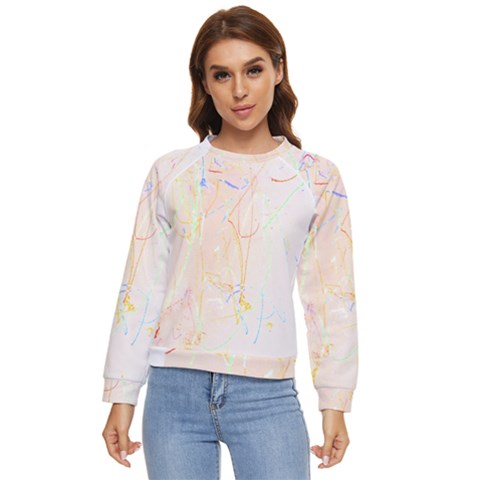 Abstract Art Design T- Shirt Abstract-1 T- Shirt Women s Long Sleeve Raglan Tee by maxcute